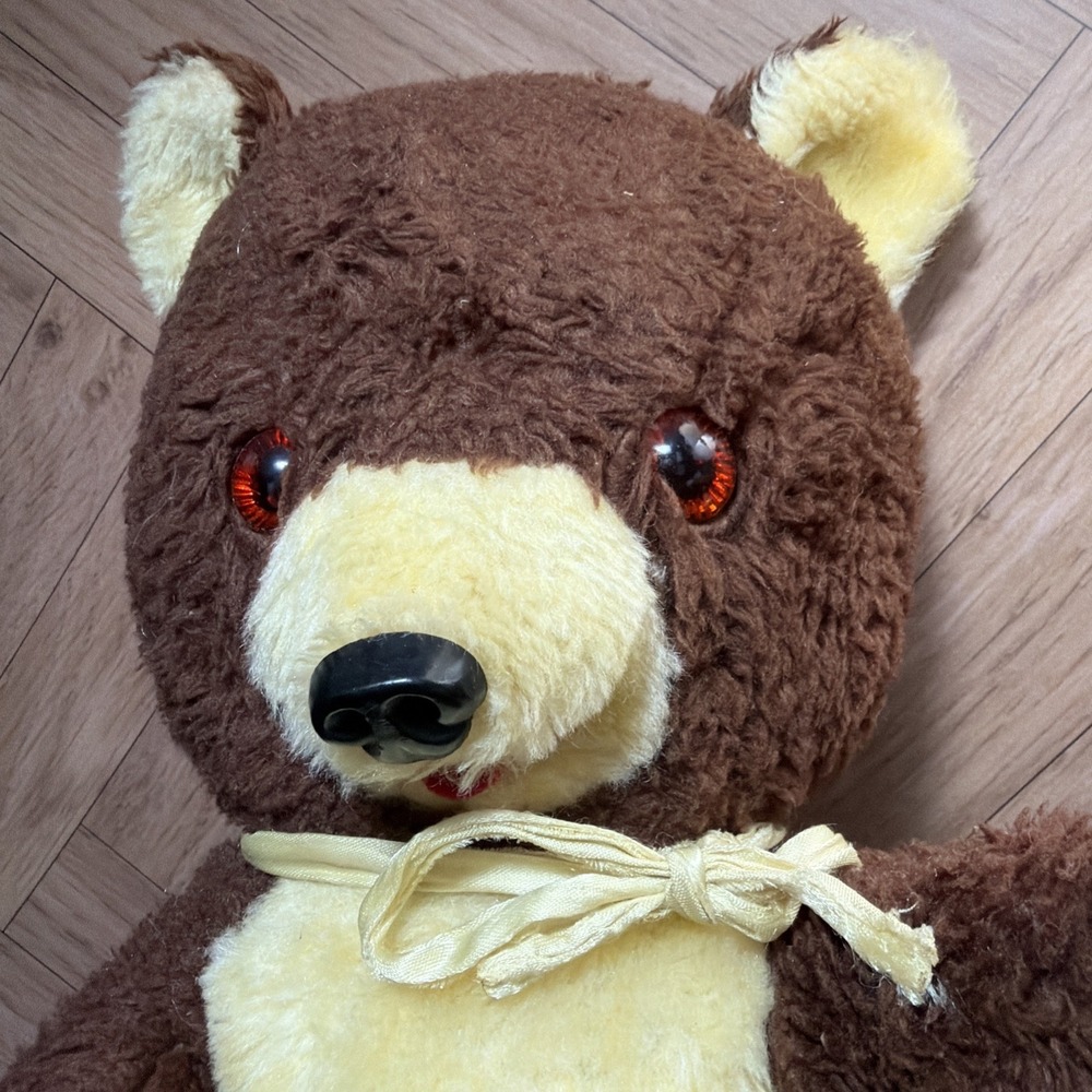 Vintage Happiness Aid Stuffed Teddy Bear, Plush, Well Made Toy Brand , 19"Tall - Picture 2 of 10